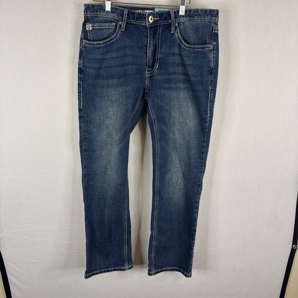 HOOey x Rock & Roll Denim Revolver Slim Straight Jeans Mens 32x30 - Picture 2 of 9